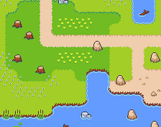 Democracy Park — outdoor nature environment pixel art
